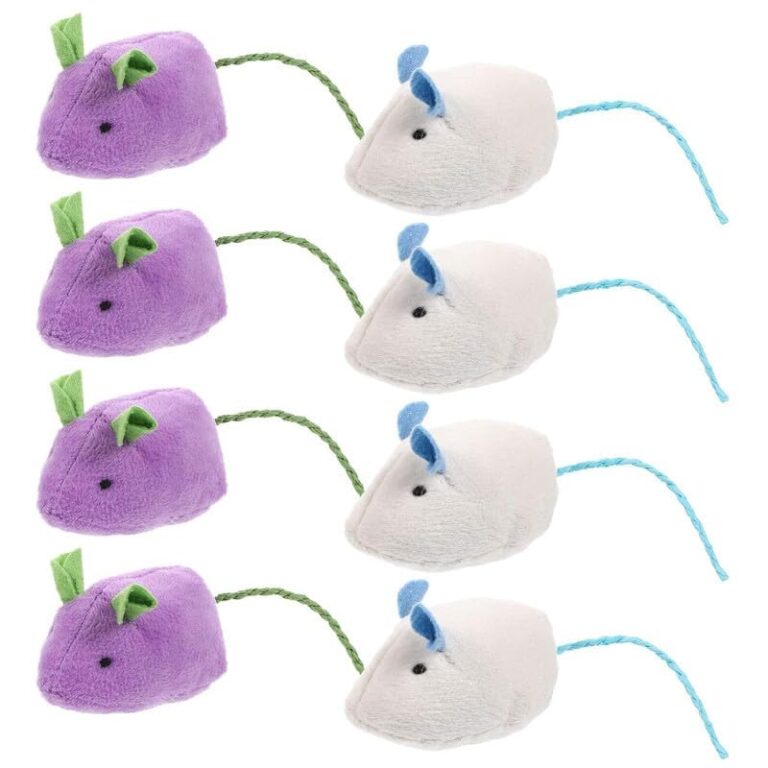 2 Pcs Plush Mouse Cats Rattling Mice Amusement Toys Catnip Mice Toys Cat Mice Toys Kitten Stuffed Animal Toy Cat Catching Toy Sponge Ball Choose Color May Vary.jpg