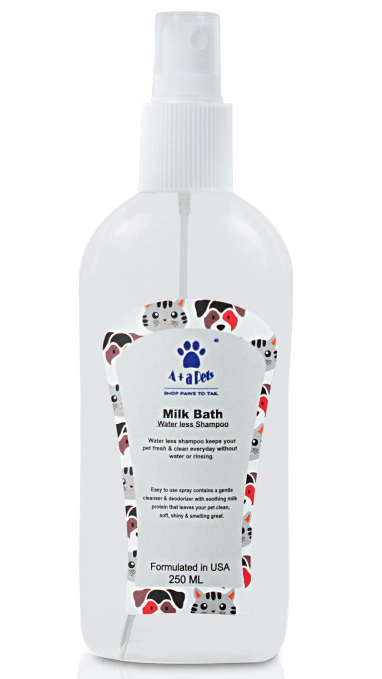 Aa Pets Milk Bath After Walk Everyday Water Less Spray Dry Shampoo For Dogs And Cats Kills Fleas Repels Ticks 250ml.jpg